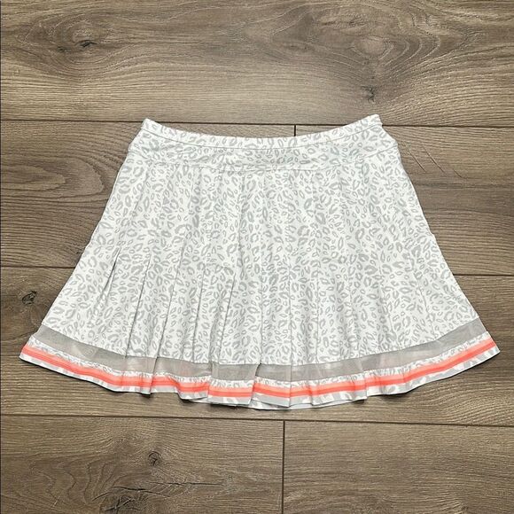 Lucky In Love 14” High‎ Rise Pleated Animal Print Tennis Skirt Skort Size Small - Picture 1 of 10